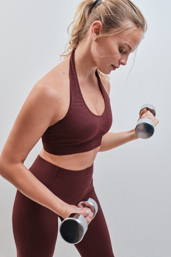 Dash and Stars Soutien desportivo SEAMLESS COMFORT gren&aacute; impress&atilde;o