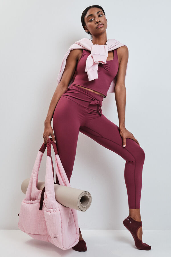 Dash and Stars Legging SOFT MOVE comprida granate vermelho