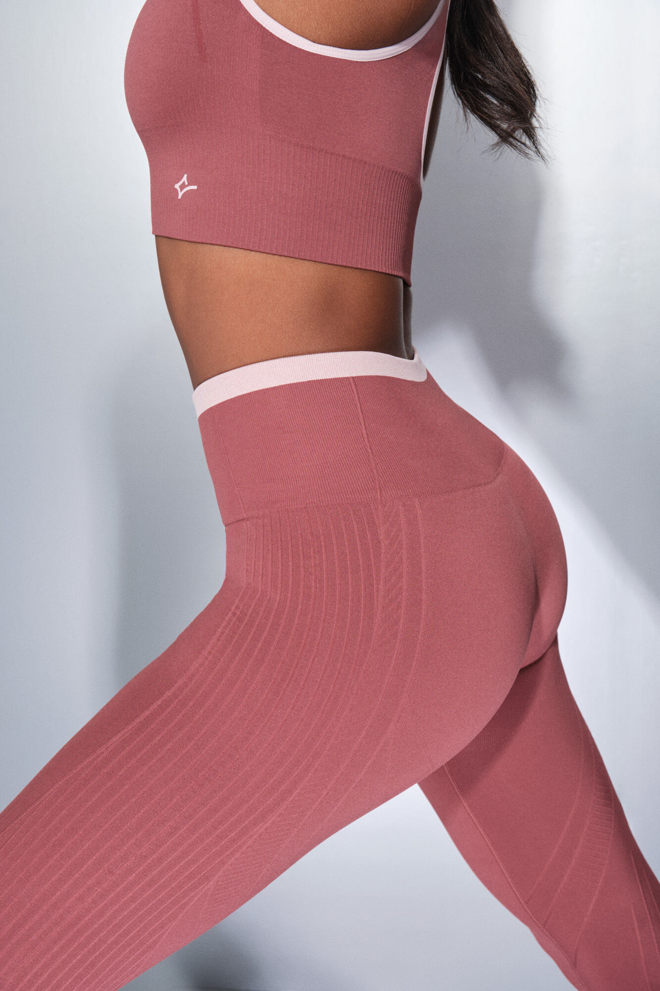 Dash and Stars Leggings largos SEAMLESS COMFORT rosa