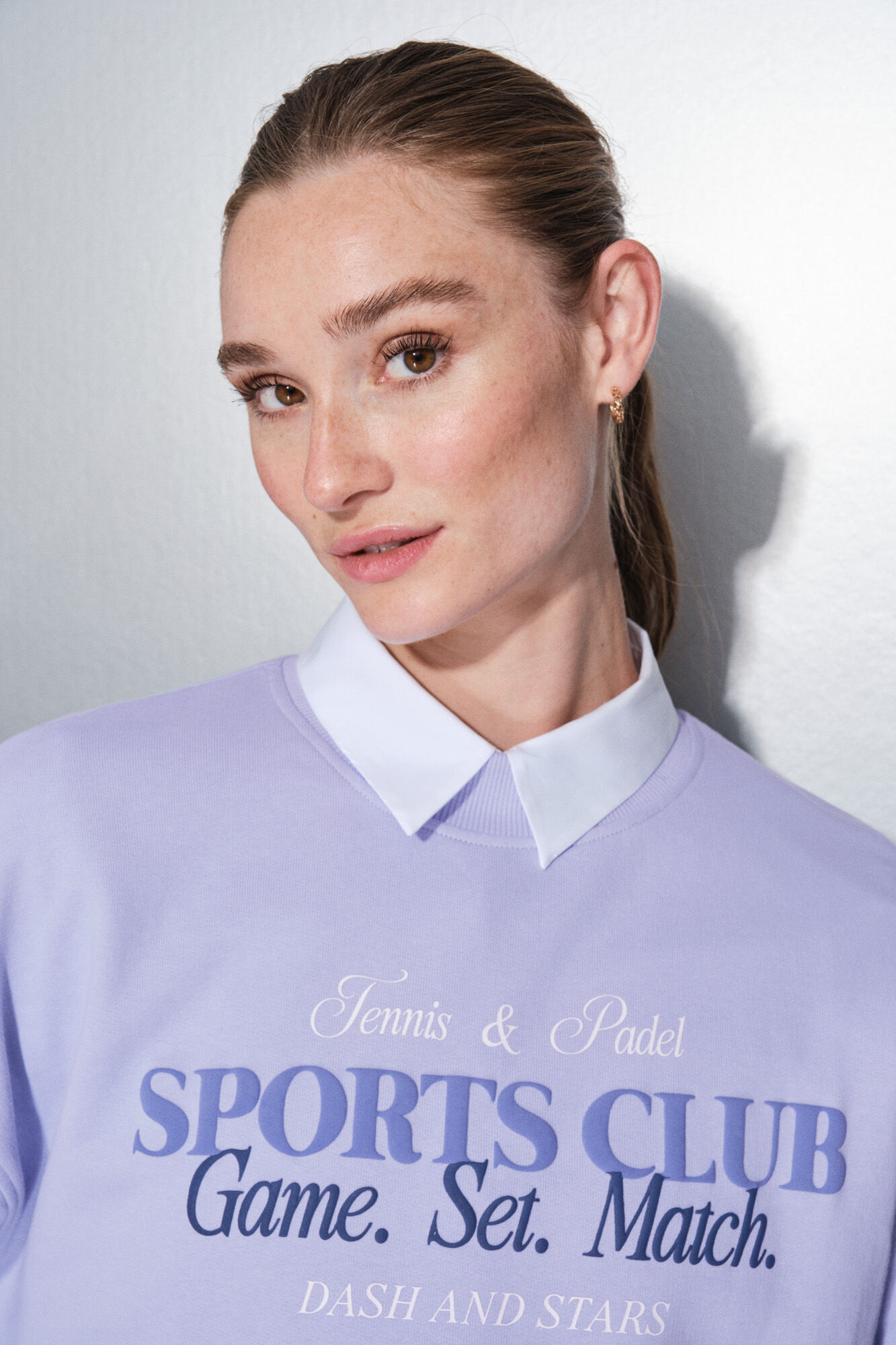 Dash and Stars Sweatshirt plush lil&aacute;s 100% algod&atilde;o