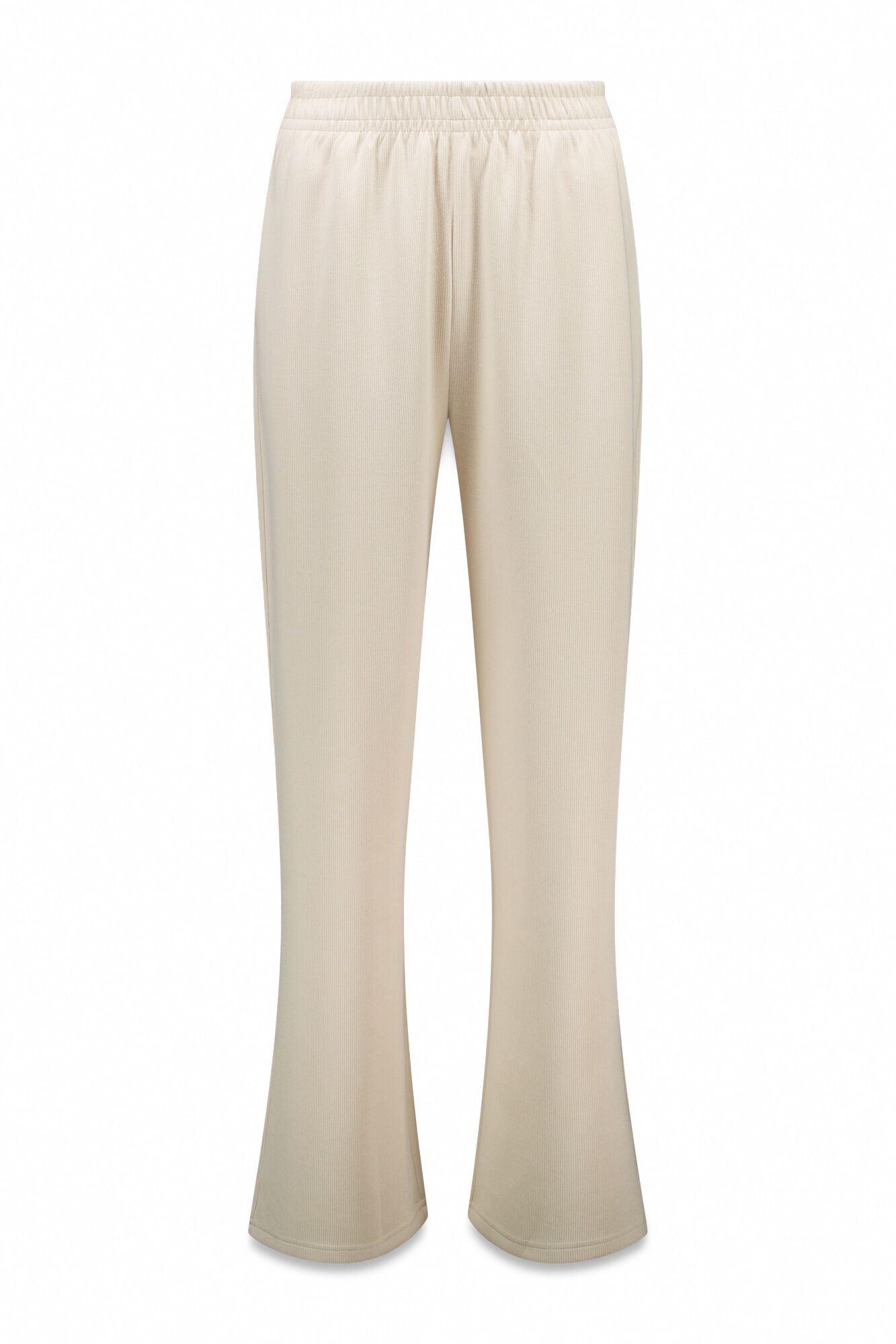 Dash and Stars Cal&ccedil;a largas retas caneladas bege