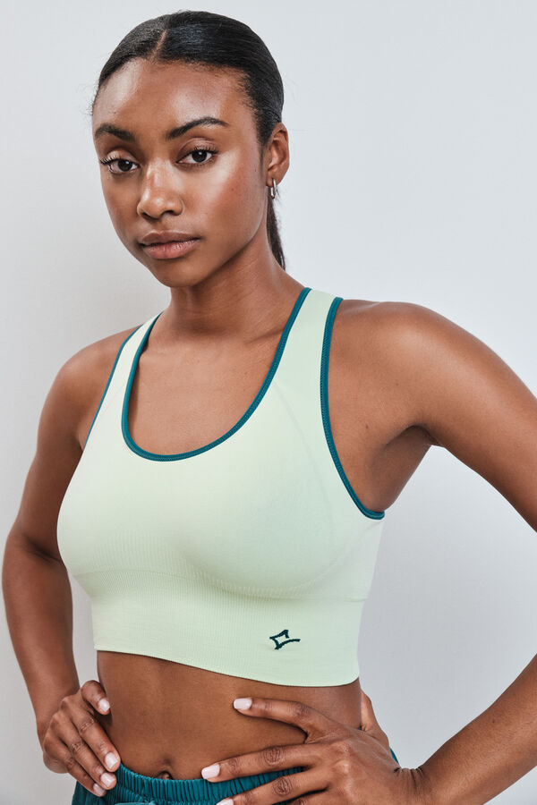 Dash and Stars Soutien desportivo 4D Stretch revers&iacute;vel verde verde