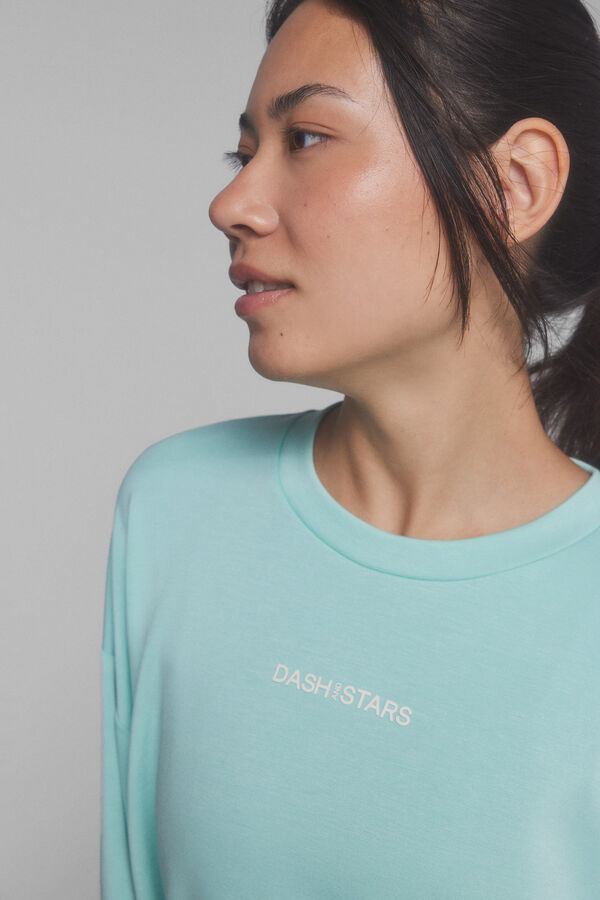 Dash and Stars Green soft feel sweatshirt green