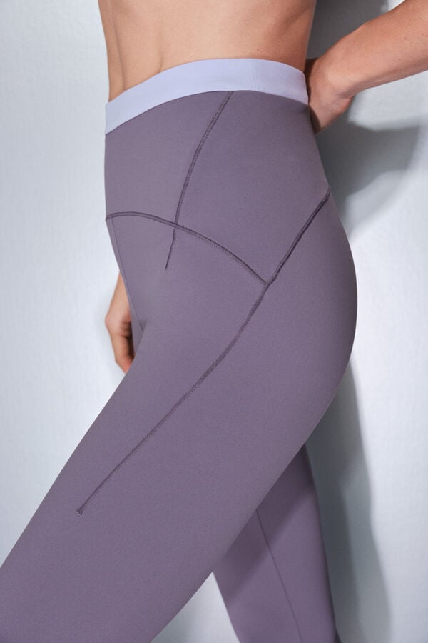 Dash and Stars Legging lavanda cropped SOFT MOVE rosa