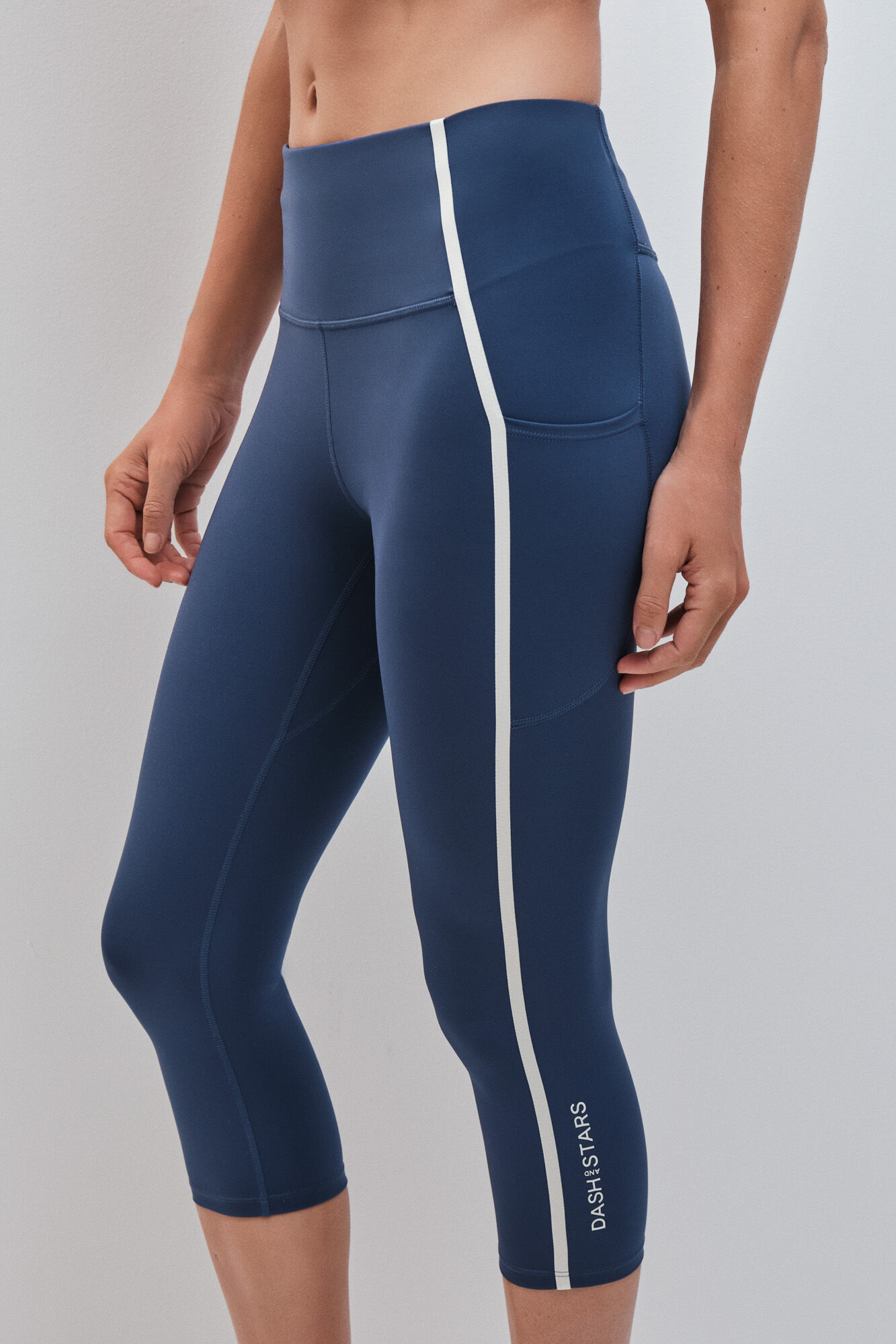 Dash and Stars Legging capri 4D STRETCH azul