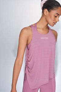 Dash and Stars T-shirt halter assimétrico rosa