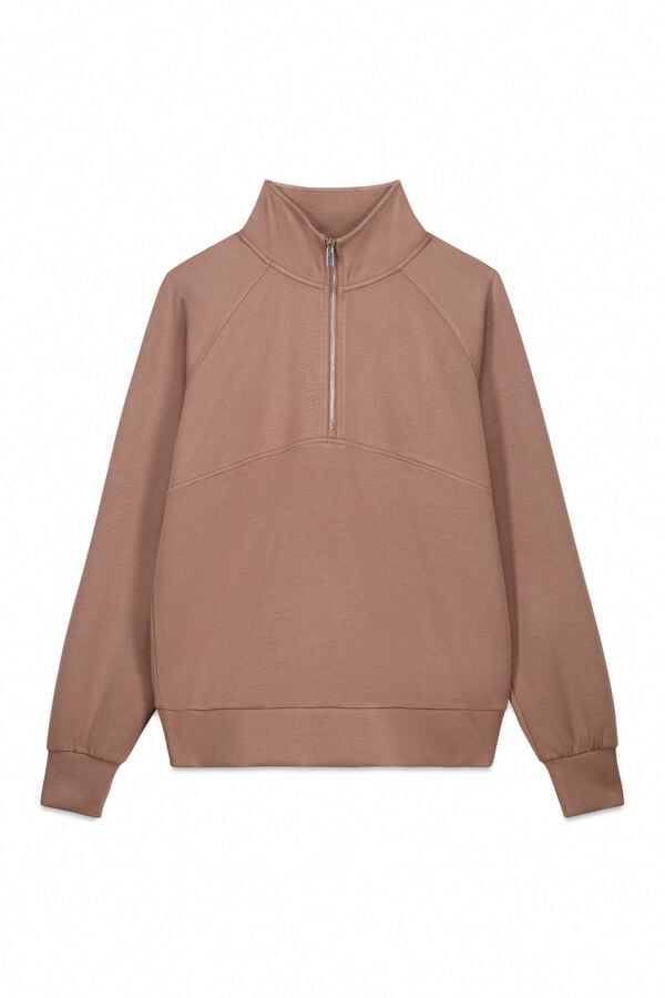 Dash and Stars Moletom sweatshirt com gola cru