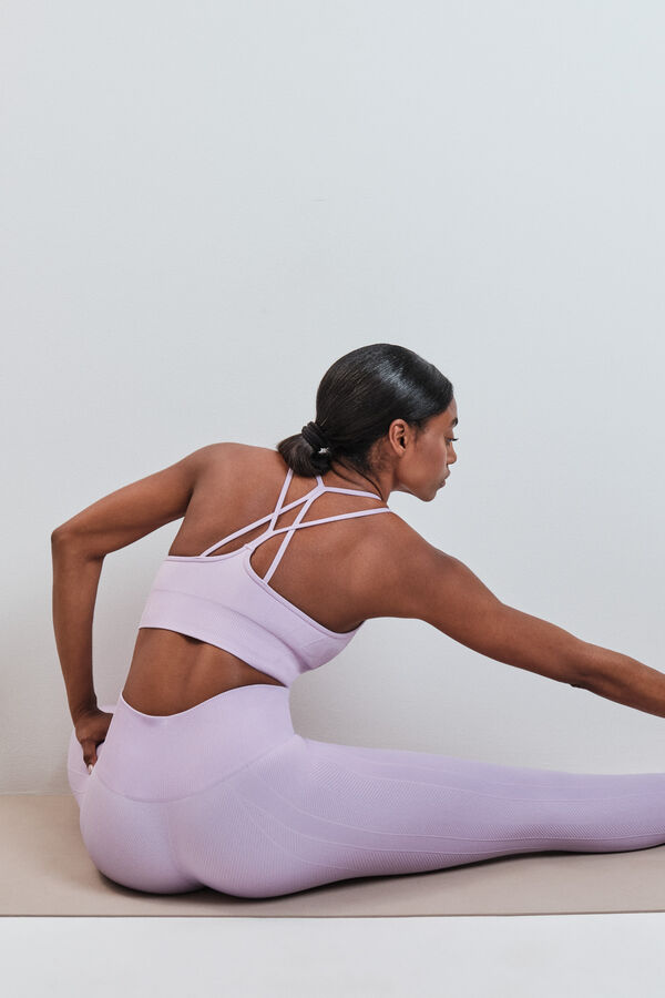 Dash and Stars Lilac sports bra SEAMLESS COMFORT pink