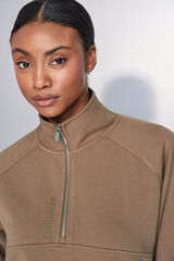 Dash and Stars Moletom sweatshirt com gola cru