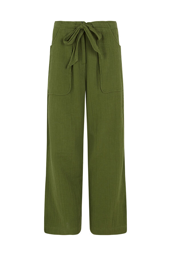 Hoss Intropia Pia. Cal&ccedil;as estilo cargo Verde