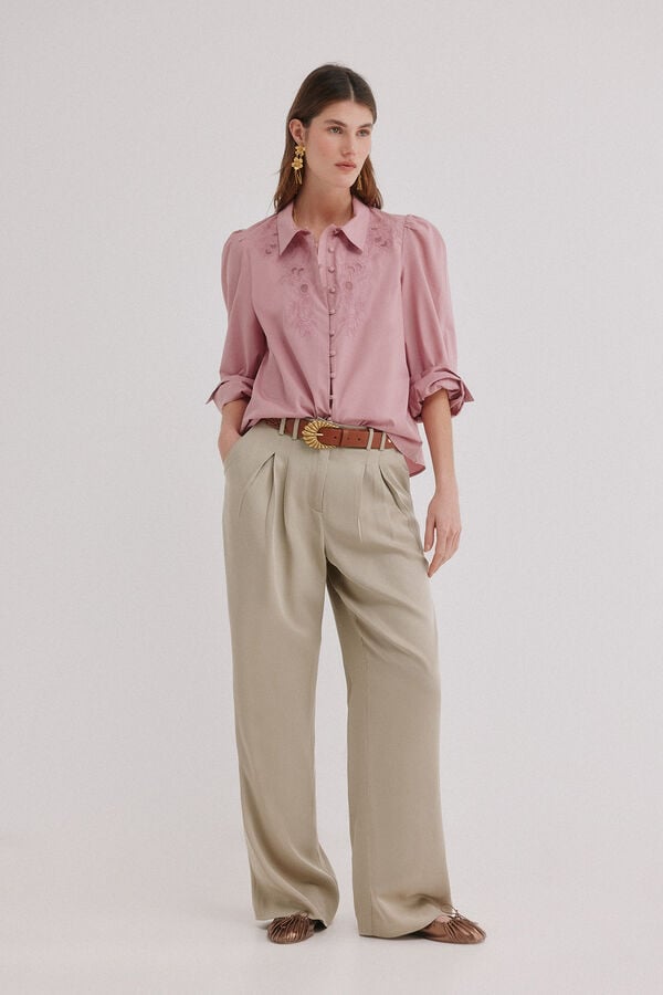 Hoss Intropia Carine. Blusa bordada Subiu