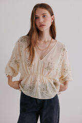 Hoss Intropia Catena. Blusa bordada Verde