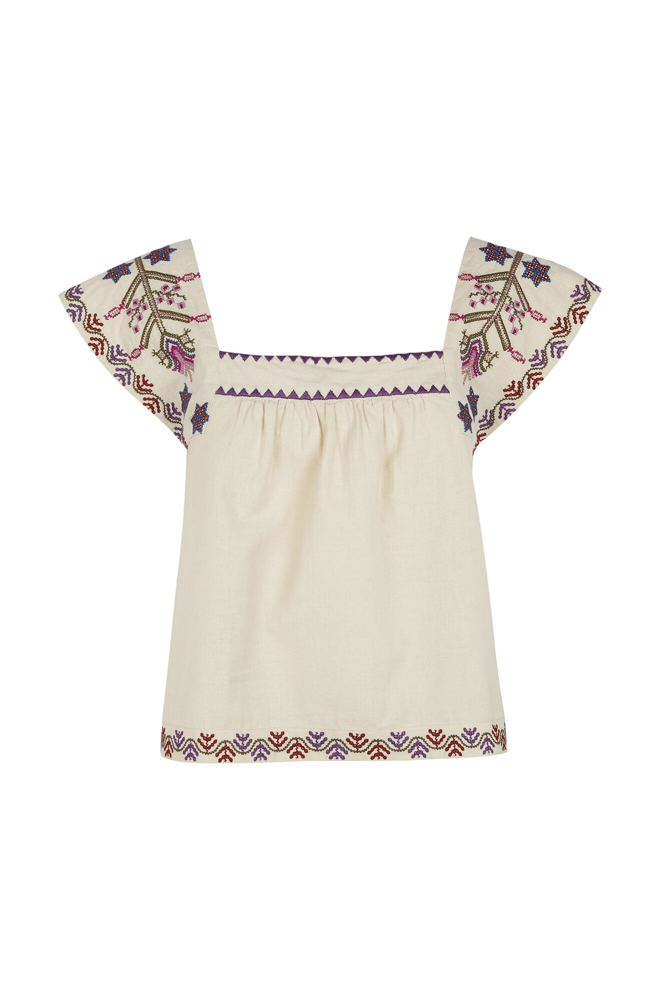 Hoss Intropia Blusa com bordados florais Cali.
