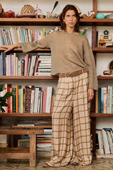 Hoss Intropia Pilar. Calças fluídas Ecru