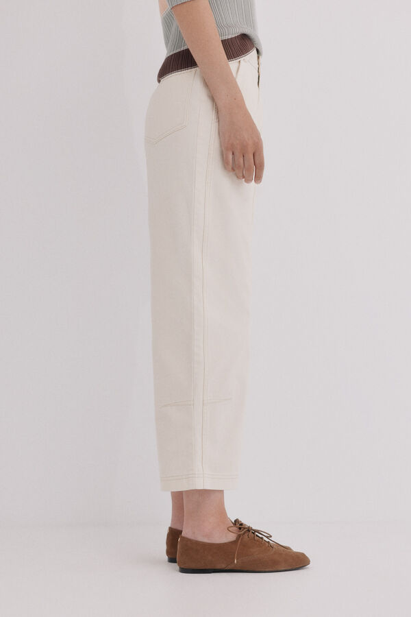 Hoss Intropia Betty. Denim balloon Ecru
