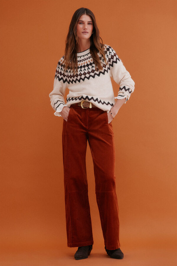 Hoss Intropia Ilma. Camisola grega Beige