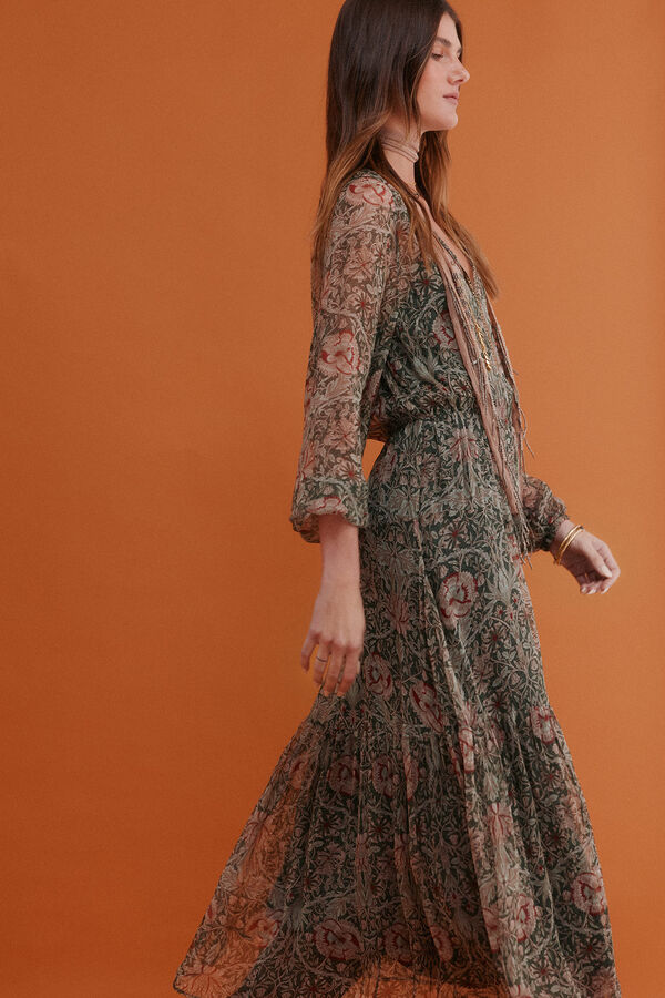 Hoss Intropia Aina. Vestido estampado Verde