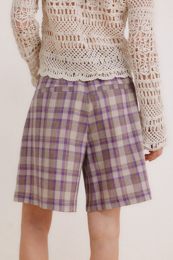 Hoss Intropia Bermuda estampada PECKY Roxo