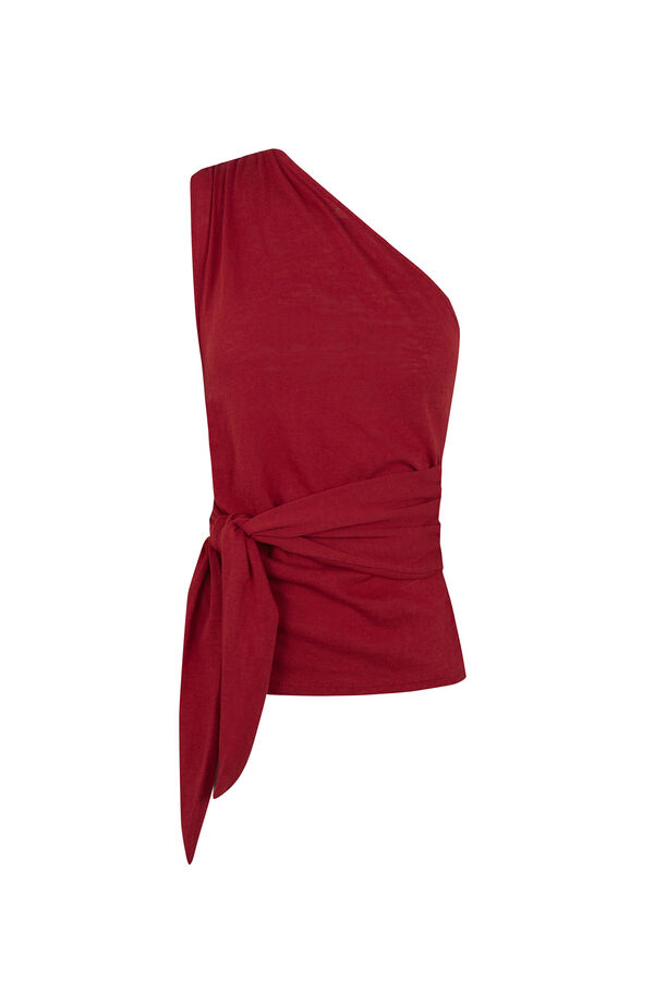 Hoss Intropia Marilo.Top assim&eacute;trico Vermelho