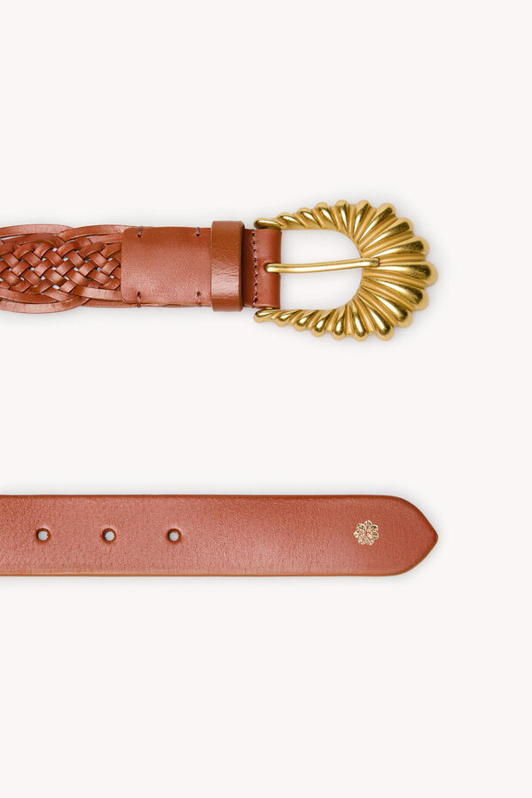 Hoss Intropia Linka. Cinto de fivela Castanho