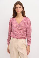 Hoss Intropia Rita. Print blouse. Pink