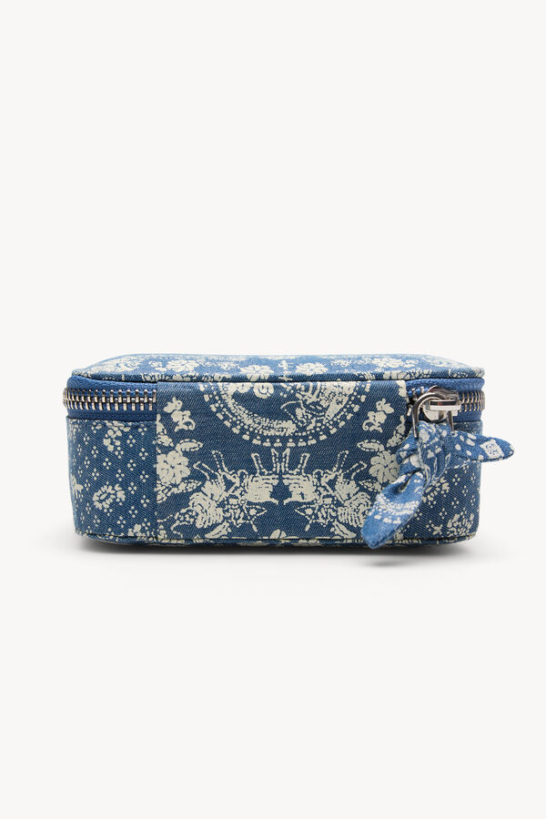 Hoss Intropia Lola. Caixa de joias estampada Azul
