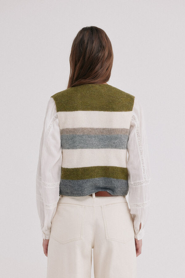 Hoss Intropia Isobel. Colete de riscas Multicolorido