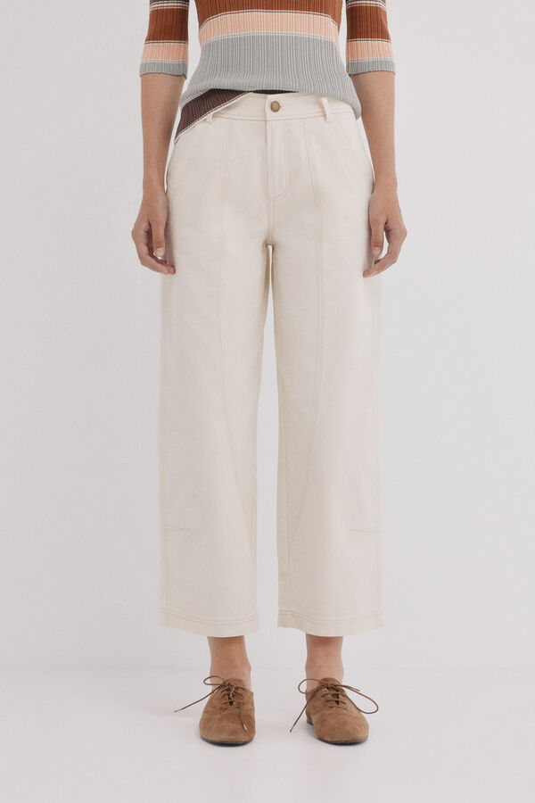 Hoss Intropia Betty. Denim balloon Ecru
