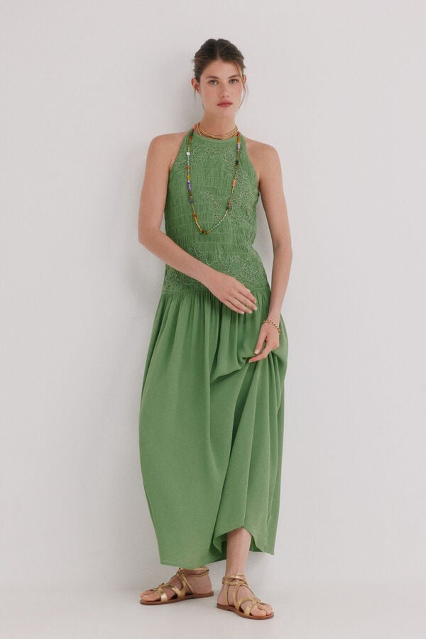 Hoss Intropia Adara. Vestido fluido Verde