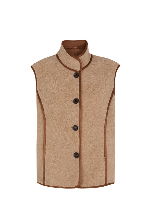 Hoss Intropia Daria. Short double-sided vest Ivory