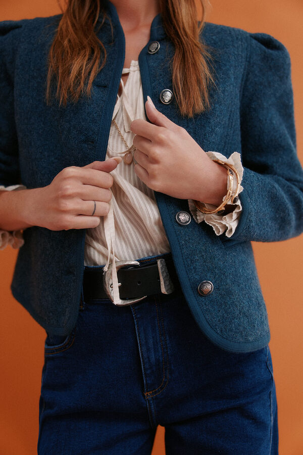 Hoss Intropia Fernanda. Sobretudo estilo austríaco Azul