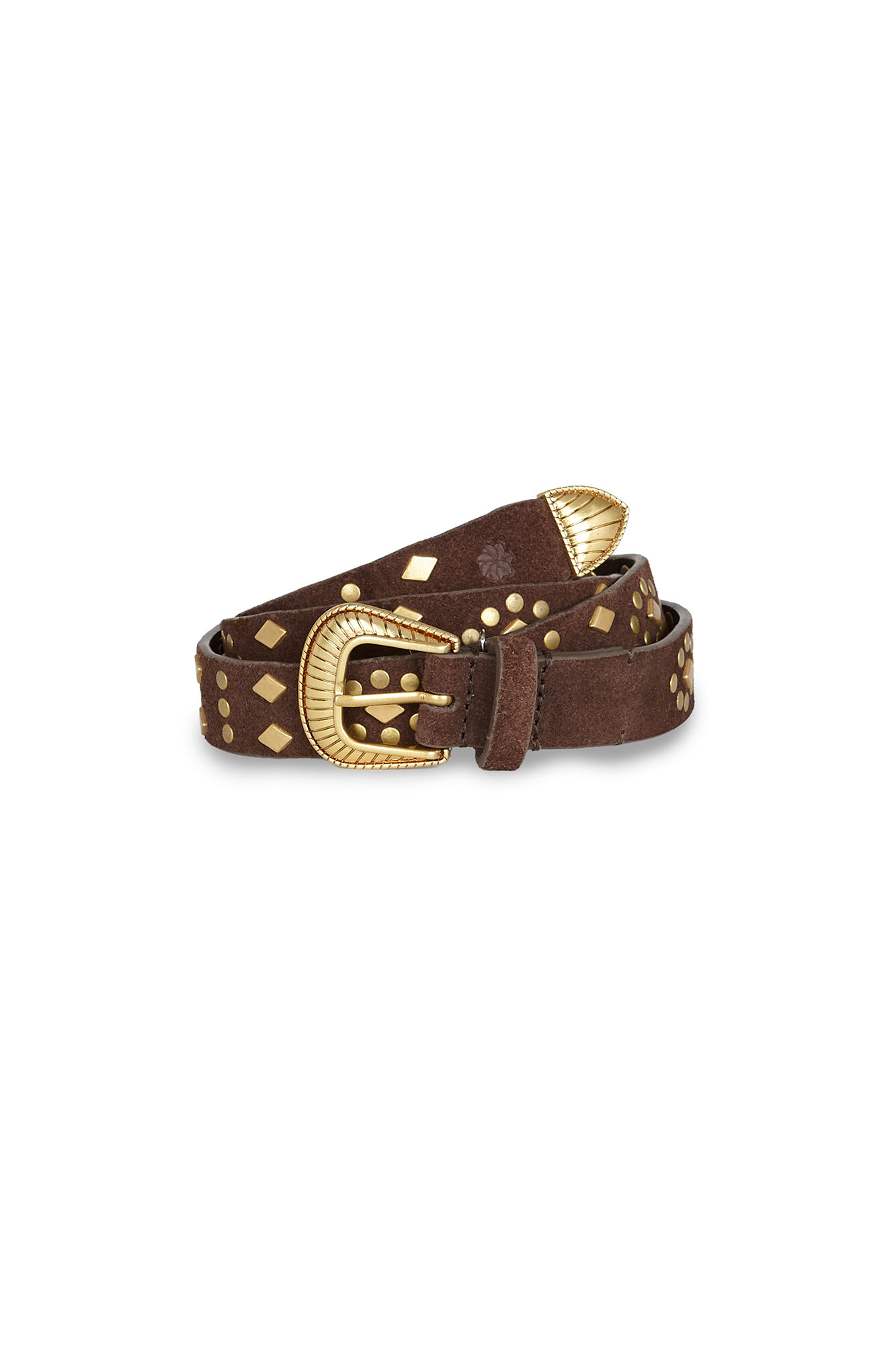 Hoss Intropia Lianna. Cinto em croute e tachas