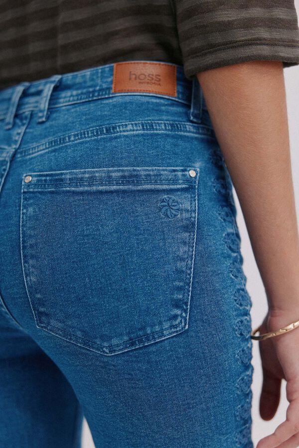 Hoss Intropia Bernadete. Calça jeans bootcut Azul