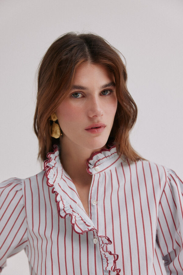 Hoss Intropia Camila. Blusa rom&acirc;ntica Azul