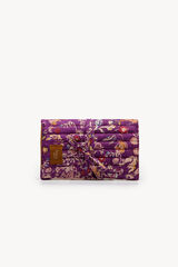 Hoss Intropia Celia. Printed cotton jewellery pouch Gold