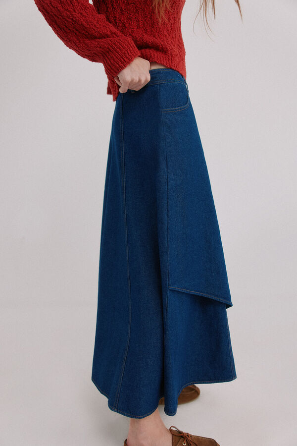 Hoss Intropia Regina. saia denim Azul