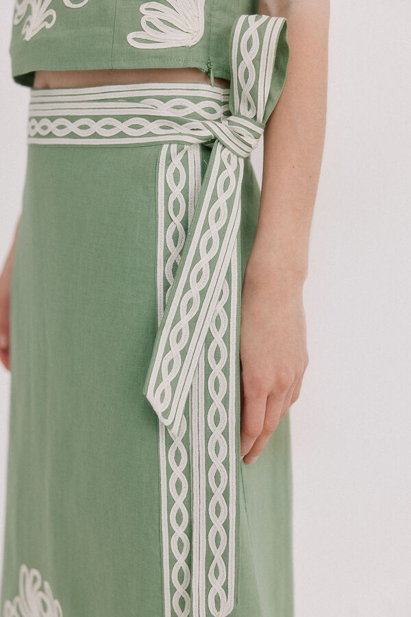 Hoss Intropia Renata. Saia cruzada Verde