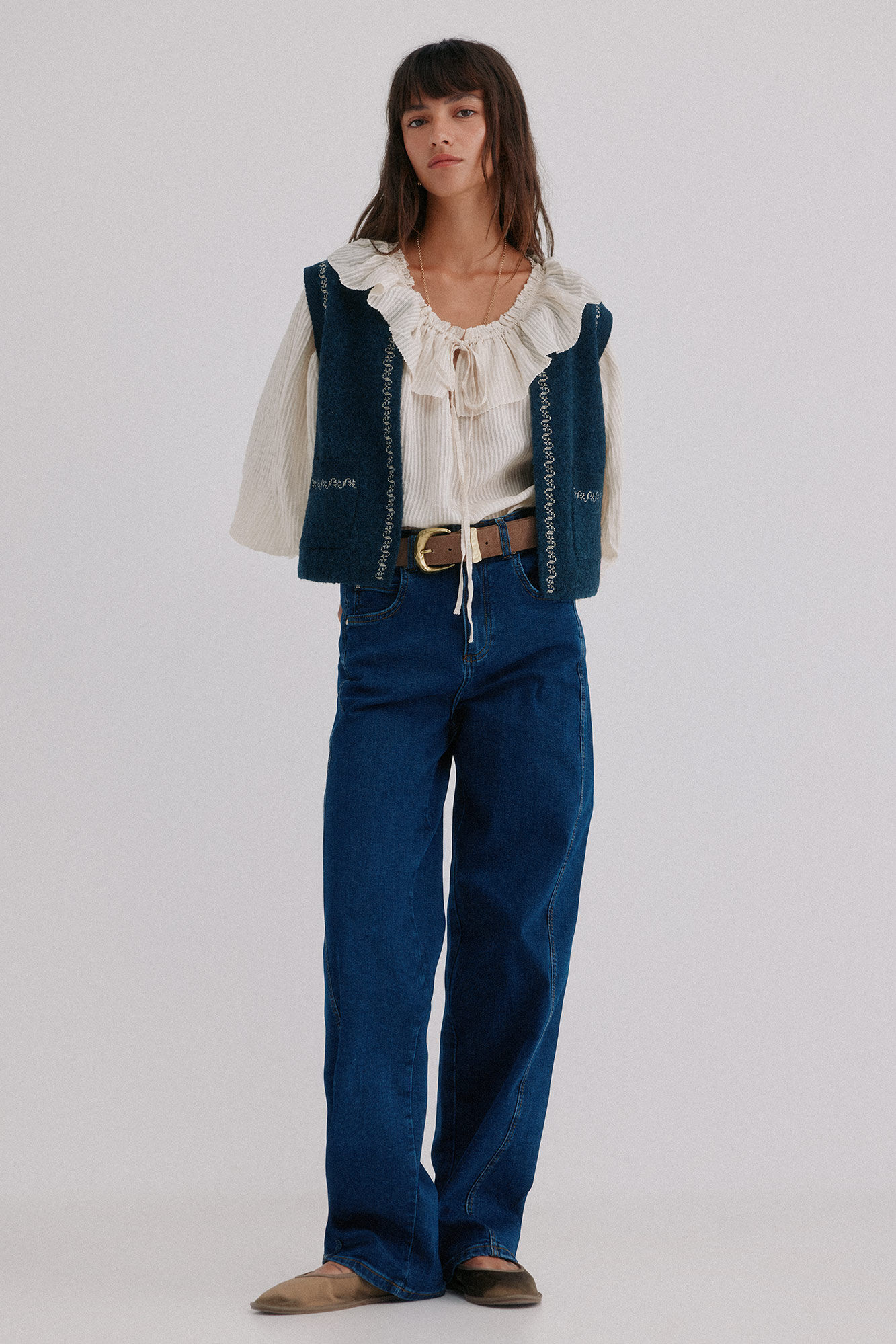 Hoss Intropia Nunzia. Colete bordado