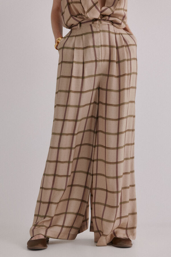 Hoss Intropia Pilar. Calças fluídas Ecru