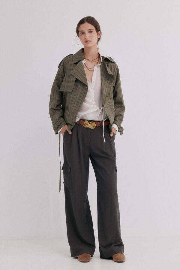 Hoss Intropia Elvira. Trench curto Verde