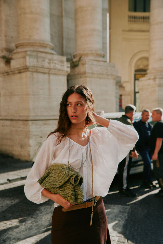 Caroline. Blusa manga larga