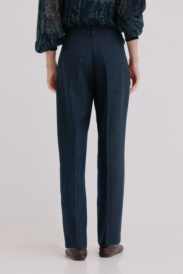 Hoss Intropia Phaidra. Cal&ccedil;a de riscas Azul