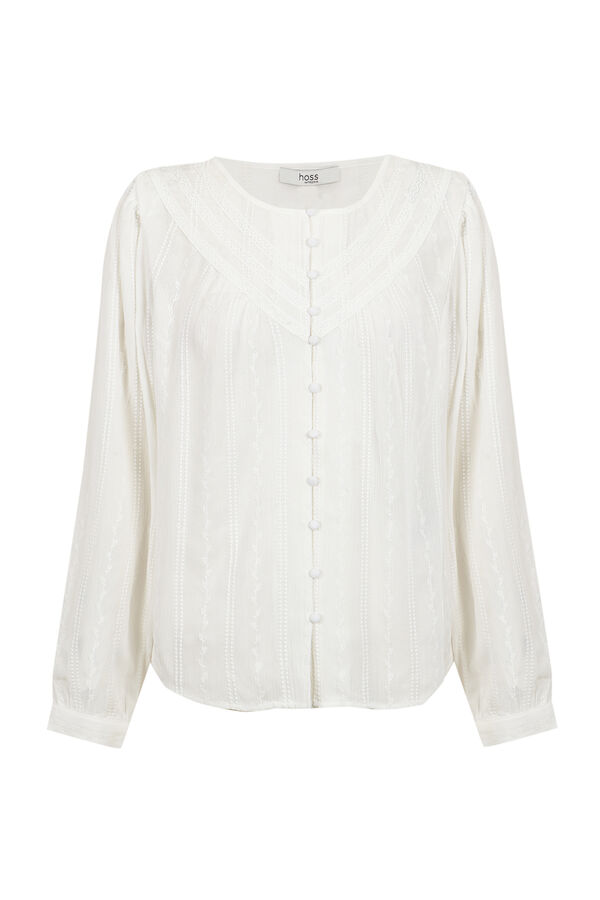 Hoss Intropia Cindy. Viscose blouse Ivory