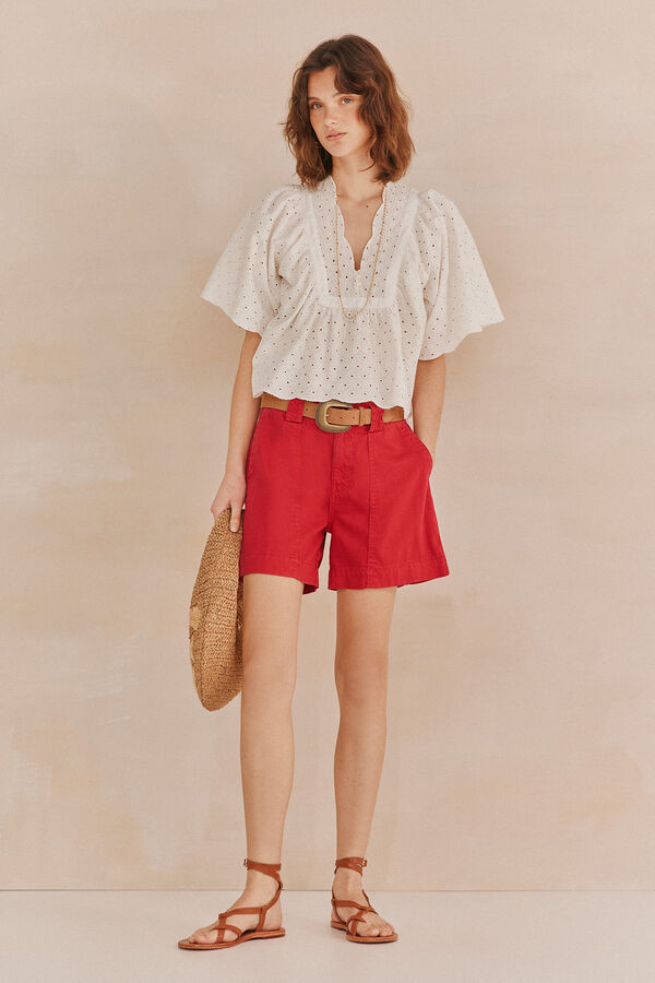 Hoss Intropia Pai.Flowy Bermuda shorts Pink