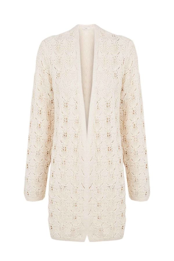 Hoss Intropia Tamara. Crochet cardigan  Ivory