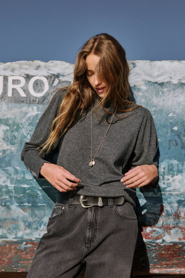 Hoss Intropia Ingrid. Camisola de manga comprida Cinzento