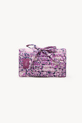 Hoss Intropia Celia. Printed cotton jewellery pouch Purple