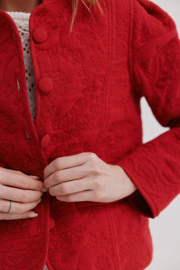 Hoss Intropia Elisa. Casaco acolchoado curto Vermelho