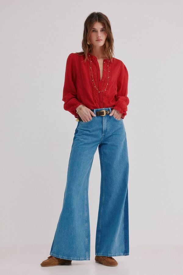 Hoss Intropia Romantic blouse CARIDAD Red