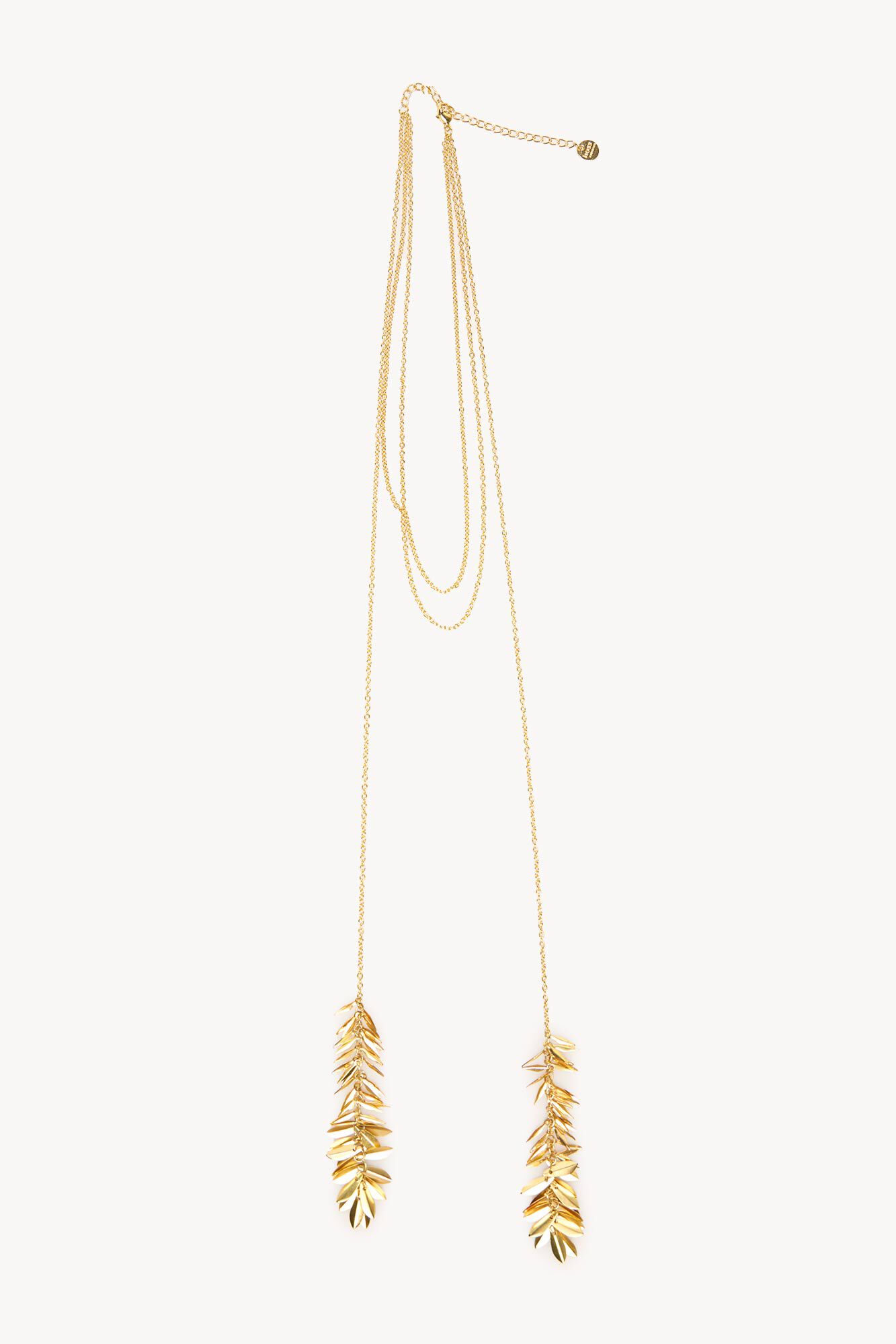 Hoss Intropia Miren. Colar de folhas longas